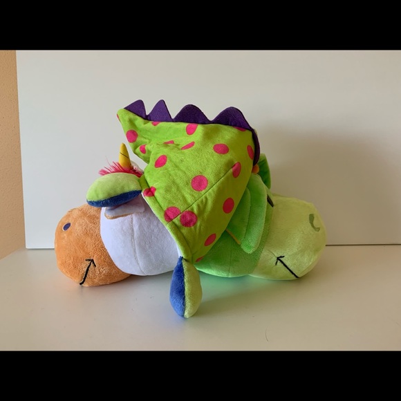 FlipaZoo Unicorn/Dragon 16”Huggable-Pillow Plush - Picture 8 of 12